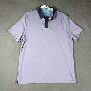 Rhone Polo Shirt Large Lavender Performance Stretch Golf Athletic Casual